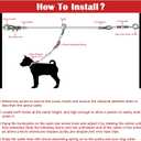 100FT Dog Runner for Yard with 15FT Tie Out Cable - Heavy Duty Trolley System for Large Dogs Up to 250LBS, Backyard/Park/Camping Use (Red, 100FT+15FT)