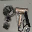 slopehill Professional Ionic Hair Dryer, Powerful 1800W Fast Drying Low Noise Blow Dryer with 2 Concentrator Nozzle 1 Diffuser Attachments for Home Salon Travel (Mocha Mousse)