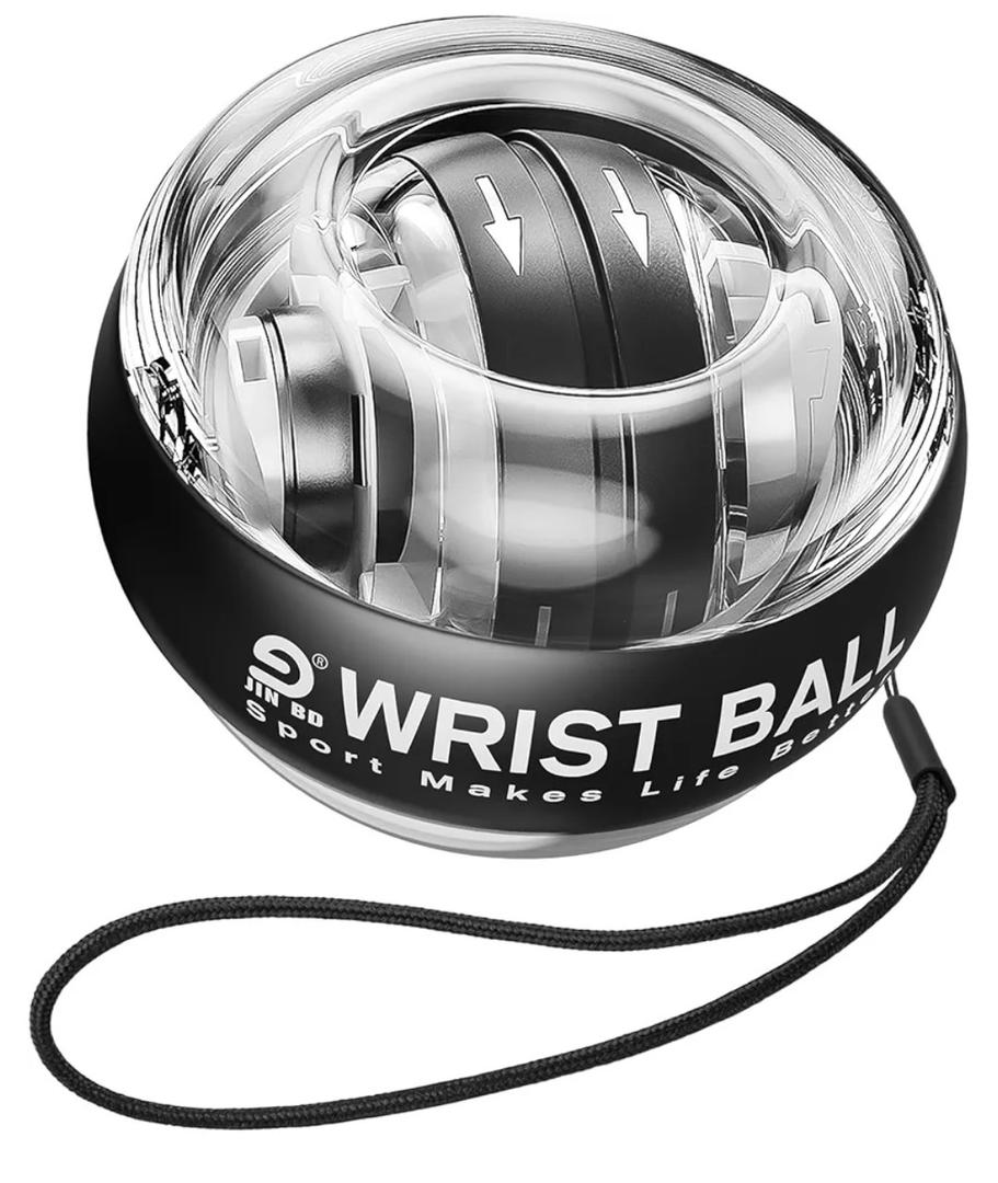 Wrist Trainer Ball Auto-Start Gyroscopic Forearm Exerciser Gyro Ball for Strengthen Arms, Fingers, Grip and Muscles