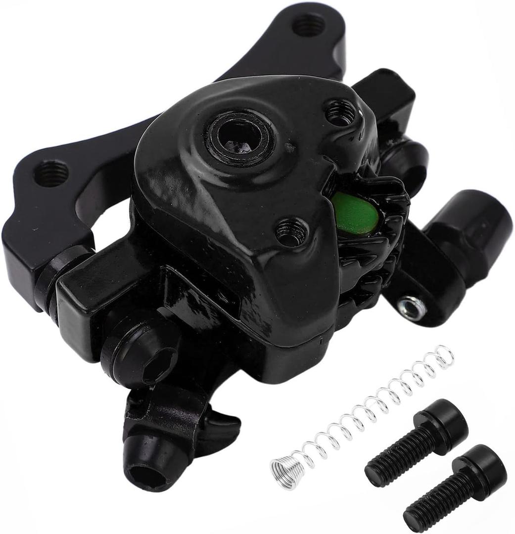 EVTSCAN Electric Scooter Disc Brake Right Side - Aluminum Alloy Electric Scooter Mechanical Brake Caliper Replacement Parts 10inch (Black)