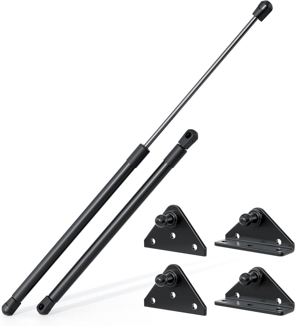 JAGASOL 20 Inch 120 lbs Gas Struts with Mounting Brackets for RV Bed Lift, Heavy Duty Shock Springs for Storage Door.(Fit 115-125 lbs Lid)