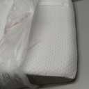 Leg Pillow Elevation Blood Circulation, Leg Wedge for Elevation for Swelling, Leg Elevating Pillow for After Surgery, Memory Foam Foot Knee Pillow for Back Sleeping 23.616.88 Inch White/Grey