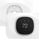 Wall Plate Cover Compatible with New 2025 Ecobee Smart Thermostat Essential, Practical Ecobee Thermostat Trim Kit, Programmable WiFi Thermostat Accessory (2, Pure White)