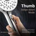Filtered Shower Head 7 with Handheld Water Softener Filters Beads,79" Long Hose,Built-in Power Wash Mode (7 Modes, Chrome)