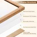 Fun Memories 16x16 Oak Picture Frame, 16x16 Matted Frame For 12x12 Picture, Square Wood Frame for Vertical and Horizontal Display on Wall and Table (Beige, 1 Pack)