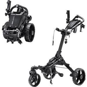 KVV Electric Golf Push Cart with Remote Control, Super Compact and Lightweight Electric Golf Cart,Smallest Folding Size Electric Golf Cart, Suitable for All Terrains, and Charcoal