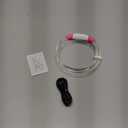 BSEEN Light Up Dog Collar, Type-C Rechargeable LED Dog Collar Waterproof Glowing Pet Collar TPU Cuttable Lighted Puppy Collar Safety Dog Lights for Night Walking (Pink 70cm)