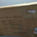 Baby Bassinets Bedside Sleeper with Wheels and Mattress, Cosleeping Baby Bed with Storage, Co-Sleeper Bassinet Attach to Bed, Bed Side Crib with Breathable Mesh, Height Adjustable (Blue), 35.4‘’Lx21.7''W28''-32.7''H