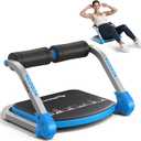 MERACH Ab Machine for Home Gym, Adjustable Ab Trainer with 3 Resistance Levels, Sit Up Exercise Equipment for Core Workout, Automatic Rebound Ab Crunch Machine, Ab Workout Equipment for Home Fitness