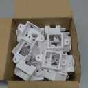 40 Sets,Light Clips for Govee Outdoor Light （Square） Secure Mounting Brackets,Equipped with Matching Screws White