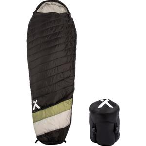 15 Degree Sleeping Bag for Adults 3-4 Season, for Cold Weather, Backpacking, Camping, Survival, Hiking, with Compression Sack and Ergonomic Adjustable Hood - Black