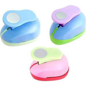GSHLLO 3 Pcs Small Circle Punches Round Craft Punches Scrapbooking Hole Punches Paper Card Punches Hole Punch Shapes Brand Label Punch for Office Supplies