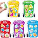 Coogam Montessori Toys for 3 Year Old, Magnetic Garbage Recycling Sorting Toy - Waste Category Classification and Environmental Awareness Learning Educational Gift Toy Game
