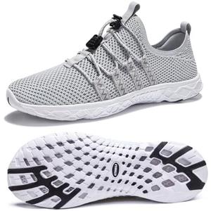 ATHMILE Water Shoes for Men Women Barefoot Hiking Swim River Shoes Adult Lake Pool Aqua Socks Beach Quick Dry for Hiking Surfing Kayaking Sport Accessories Camping Must Haves, Size 43, Men's 10/Women's 11