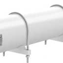 Steel Security Upgraded Conduit Carrier Kit Fit 6 Inch PVC Pipe for Providing Extra Storage on Truck Rack (PVC Pipe Not Included) (Grey)