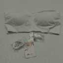 ANGOOL Strapless Bras for Women Wirefree Non-Slip Tube Top Invisible Bralette Seamless Padded Bandeau Bra, Medium