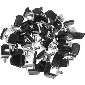 DOITOOL 50pcs Pegs for Shelves Cabinet Shelf Brackets Glass Supports Replacement Easy Install Non-Slip