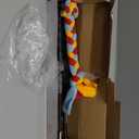 Interactive Flirt Pole Toy for Dogs Chase and Tug of War,Durable Teaser Wand with Pet Fleece Rope Tether Lure Toy to Outdoor Exercise & Training for Small Medium Large Dogs (Blue/Red, POLE-35 inches)