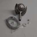 2-in-1 Shower Head with Handheld Combo: 2.5GPM Rainfall Shower Head & Handheld Shower Head Use Together or Alone, 9 Spray Settings Hand Held Shower Head with Hose, Shower Trim Systems (Chrome)