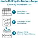 CHOKIT Full Mattress Topper, Extra Thick Pillow Top Mattress Pad for Back Pain Relief, Cooling Bed Topper Mattress Cover with 8-21 Inch Deep Pocket