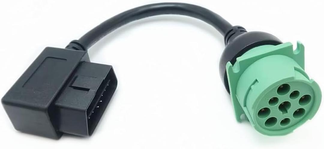 Right Angle OBD2 OBDII 16pin Male to J1939 Female Port OBD2 Cable for Diagnostic Tool & Code Reader & ELD Tracker