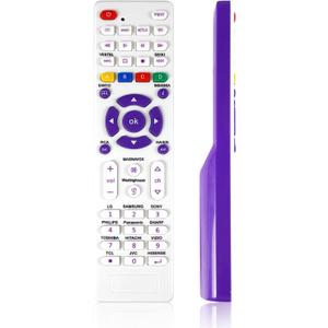 Universal TV Remote Replacement for TCL/LG/Samsung/RCA/Vizio/Philips/Hisense/Sanyo/JVC/Seiki/Hitachi/Magnavox/Panasonic and More Brands LED LCD 3D Smart TV Remote Control