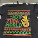 Joy Tuba World Ugly Christmas Sweater Music Lover Xmas T-Shirt, S