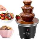 Chocolate Fountain Machine, Plastic Chocolate Melt Dipping Machine Warmer, 3 Tier Tower Cheese Fountain Mini Melting BPA Free 1.2 Pound, for Wedding, for Birthday Party