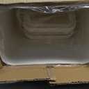 TIPGO Bathroom Trash Can with Lid, 4 Gallon / 15 Liter Small Garbage Can, Press Top Bin, Plastic Wastebasket with Pop-Up Lid for Bedroom, Living Room, Office (White, 2 Pack)