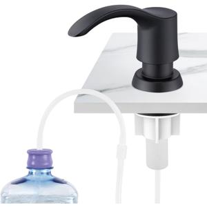 GAGALIFE Kitchen Sink Soap Dispenser - Sink Soap Dispenser Pump with 40" Silicone Extension Tube Kit (Matte Black), Say Goodbye to Frequent Refills G080-1B