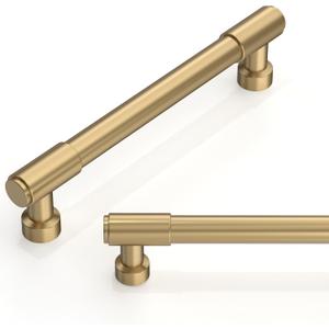 10 Pack Champagne Bronze Cabinet Pulls 5 Inch(128mm) Kitchen Cabinet Handles Cabinet Hardware for Drawer Pulls
