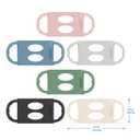 Dr. Browns Milestones 100% Silicone Baby Bottle Handles, Wide-Neck, Light Blue, Green, Gray, 3 Pack, 4m+