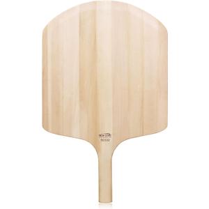 New Star Foodservice 50332 Restaurant-Grade Wooden Pizza Peel, 18" L x 16" W Plate, with 8" L Wooden Handle, 26" Overall Length