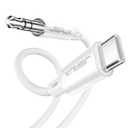 JSAUX USB C to 3.5mm Audio Aux Jack Cable [3.3ft], USB Type C to 3.5mm Headphone Stereo Cord Car Compatible with iPhone 16 Pro Max/15 Pro Max Plus, Samsung Galaxy S24 S23, iPad Pro, Pixel 9/8-White