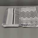 Artoid Mode Grey Home Sweet Home Stripes Boho Spring Kitchen Towels Dish Towels, 18x26 Inch Farmhouse Summer Decoration Hand Towels Set of 4