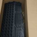 12 Pcs Under Couch Blocker for Bed Adjustable Furniture Plastic Under Bed Blocker with 30 Ties Black Couch Barriers for Dogs Pets Cats (Style 1)