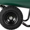 Garden Star 70019 Garden Barrow Dual-Wheel Residential Wheelbarrow Garden Cart