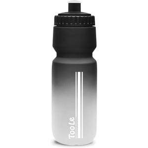 Bike Water Bottle, Cycling Squeeze Water Bottle Leakproof BPA Free with Capacity Scale w/Pull Top Lid, Reusable, for Bicycle, Gym,Camping, Hiking 24oz