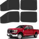 D-Lumina Side Window Sun Shade for 2015-2020 Fo-rd F150 F-150 Accessories (Not for 1 Door), Side Window Shades Sun Visor Protector Block UV Rays Heat, Foldable 2 Layers 210T Material Pack of 4