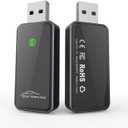 Wireless Carplay Adapter Converts Wired to Wireless Carplay Dongle for Wireless Control Plug & Play Carplay Fit for iPhone 6 or Above & Apple iPhone iOS 10+ Black (Carplay)