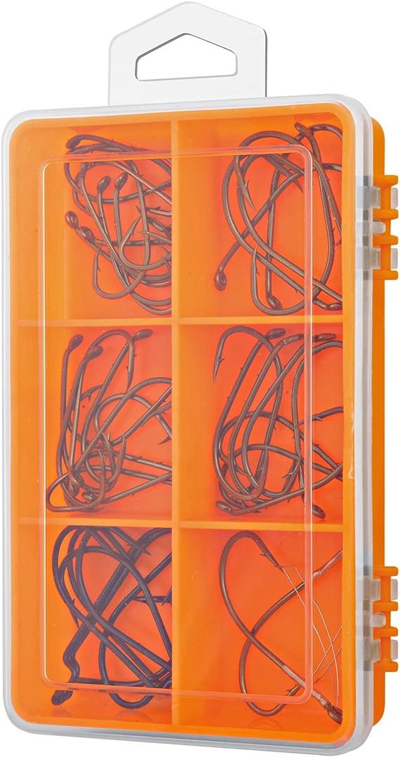 South Bend Bass Hook Assortment | 44-Piece Fishing Accessories