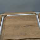 Small Bookshelf, 3 Tier Industrial Bookcase with Metal Frame and Backboard, Low Rustic Brown Book Shelf, Book case for Small Spaces, Living Room, Bedroom and Home Office (3-Tier 15.7"W x 11.8"D x 27.6"H)