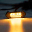Seven Sparta 4 PCS Grill Led Lights with Fuse Adaptor Compatible with 2016-2023 Toyota Tacoma TRD Pro OEM Front Grille (Amber Light with Black Shell)