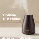 InnoGear Essential Oil Diffuser, Ultrasonic Diffusers for Home Aromatherapy Humidifier for Mother's Gift Bedroom Room 7 Colors LED 2 Mist Mode Auto Off, Brown