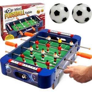 Mini Foosball Table for Kids and Adults  21-Inch Mini Soccer Game, Mini Soccer Table Game for Family Game Nights