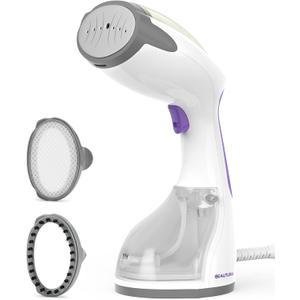 BEAUTURAL Steamer for Clothes, Portable Handheld Garment Fabric Wrinkles Remover, 30-Second Fast Heat-up, Auto-Off, Large Detachable Water Tank (Purple)