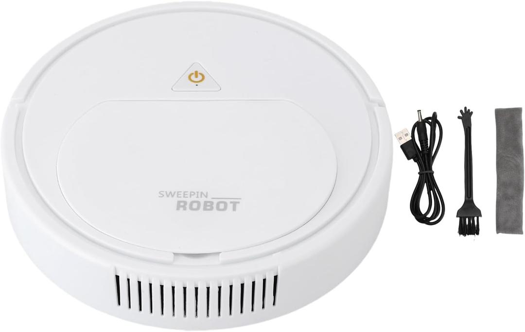 Pssopp Robot Vacuum Cleaner, 3 in 1 Intelligent Sensing Robot Vacuum Sweeper Mini Smart Sweeping Robot for Pet Hair Hard Floor