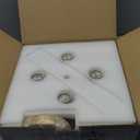 Industrial 4 Lights Chandelier, Gold Lantern Ceiling Light Fixtures with Rustic Metal Cage Adjustable Height Farmhouse Geometric Hanging Light for Kitchen Island, Dining Room, Entryway, UL Listed