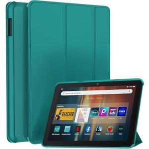 All-New 8inTablet Case, Smart Trifold Stand Case with Hard PC Back and Auto Wake/Sleep Emerald