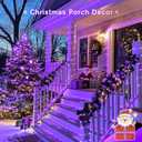 JMEXSUSS 200 LED Purple Solar Halloween Lights, 66 ft Rope Lights Outdoor Waterproof, PVC Tube Purple Christmas String Lights for Party Tree Fence Christmas
